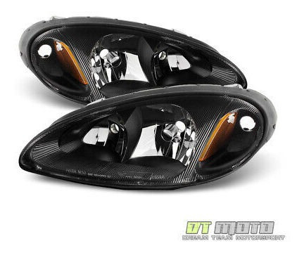 Black 2001-2005 Chrysler Pt Cruiser Replacement Headlights