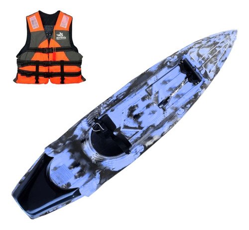 Kayak Caiaker Wave 1 Plaza Aventureros Color Camo Azul