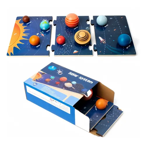 Puzzle Del Sistema Solar De 8 Planetas, Regalo Para Niños