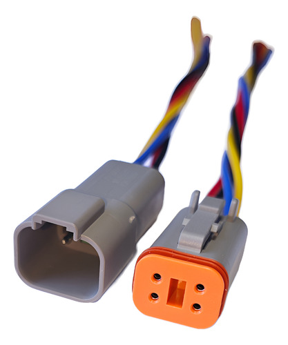 Conector Enchufe Macho Hembra Tipo Deutsch 4 Pines