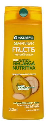 Garnier Fructis Shampoo Recarga Nutritiva 200ml