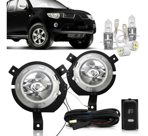 Kit Farol De Milha Pajero Full 2007 2008 2009 Bt Mod Origin