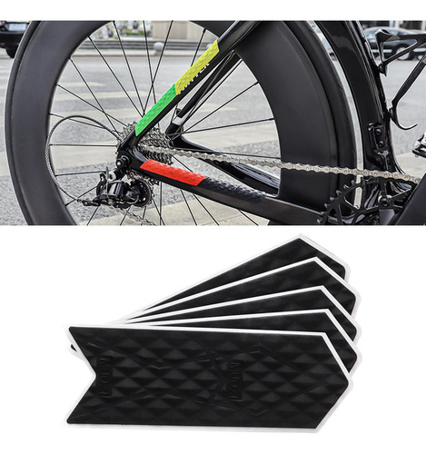 5pcs Bike Frame Protector Sticker, Guard Ciclismo S Negro