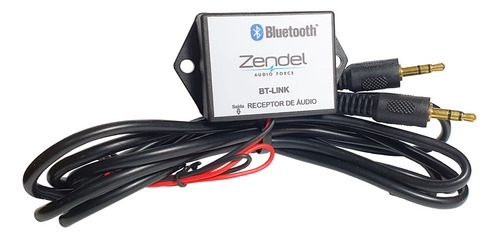 Receptor De Áudio Bluetooth Link 12v Zendel 2865 Zd-bt-lk