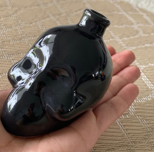 Imagen 1 de 7 de Calavera De Cerámica Para Decoración, Juego C/5 Pzas.