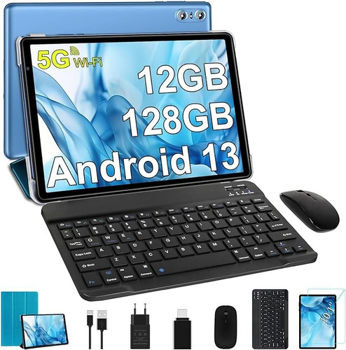 Tablet 10.1'' 12gb+128gb Rom/1tbtf Android 13 Teclado Y Mous