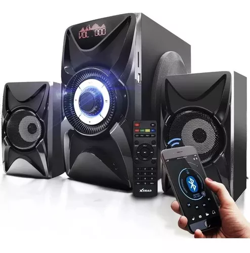 Caixa Som Amplificada Bluetooth 3000W Rms 6 Subwoofer LED