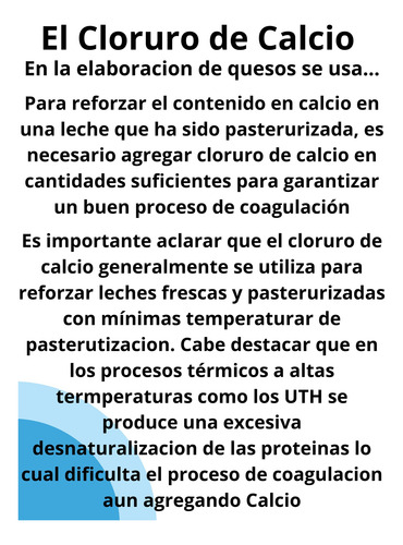 Fermento Para Quesos Semiduros + Calcio