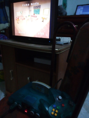 Consola Nintendo 64 Azul Transparente Ice Blue Azul (Usado)