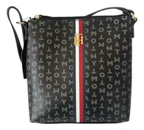 Comprar Tommy Hilfiger Bolsa Crossbody  69j9670-001 Negro Negro Logo Tommy Hilfiger Dorado Negro