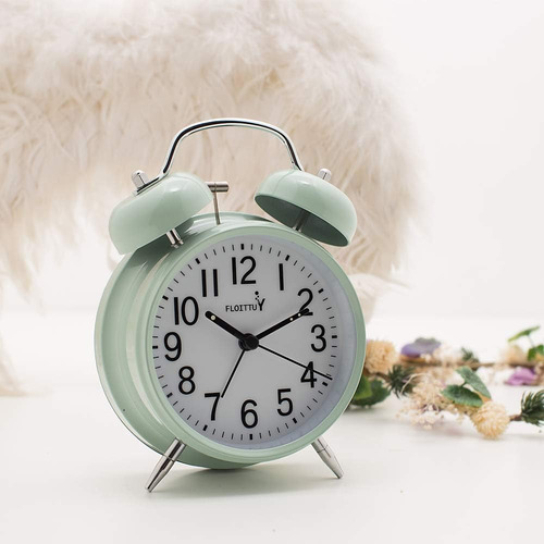 Reloj Despertador Twin Bell Con Luz De Fondo - Modelo 4''