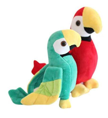 Imagen 7 de 9 de Nuobesty Figuras De Pjaros De Peluche De Loro Realistas Figu