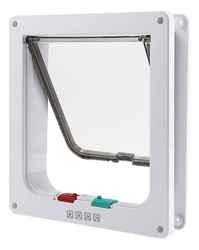 Puerta Abatible Para Mascotas De Seguridad Con Ventana Con C