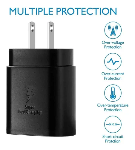 Cargador Samsung De 25 W De Adaptación Rápida Para Galaxy S2