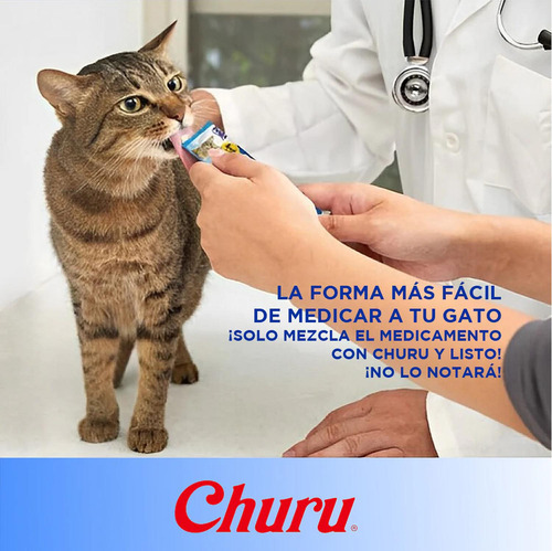 Inaba Churu AtĂșn Snack Premio Para Gatos 4 Tubos De 14 Grs C