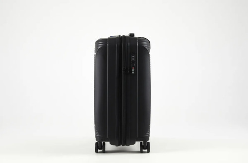 Maleta Carry On 20 Pulgadas Expandible Polipropileno Negro Negro Rayas
