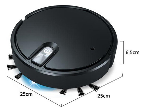 M Robot Aspirador Robot Aspirador Automático Negro