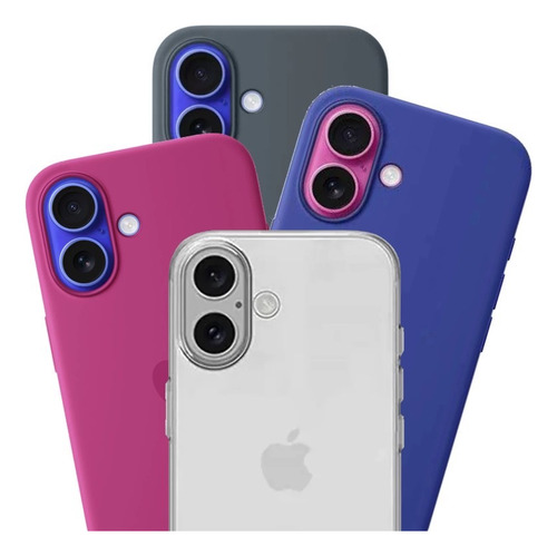 Funda Apple Silicona Iphone 13 Negro Lisa