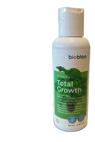 Total Growth 120ml Biobloo Abono Completo Acuarios Plantados