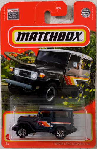 Toyota Land Cruiser Fj40 Gris Matchbox Mattel 