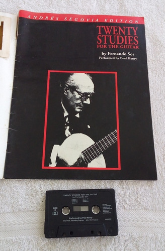 Partitura Guitarra Fernando Sor 20 Estudios Andres Segovia (Usado)