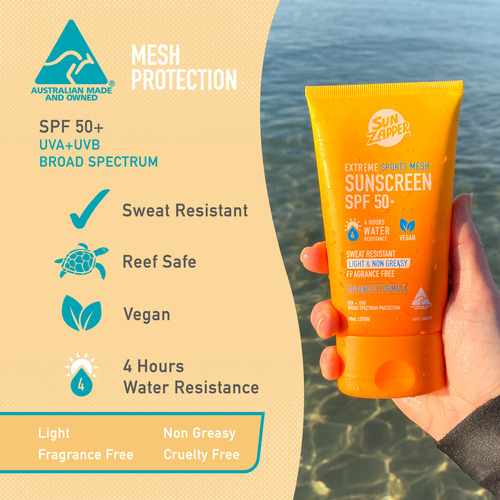 Sun Zapper Extreme Sports Mesh Sunscreen Lotion Spf 50+ 90ml