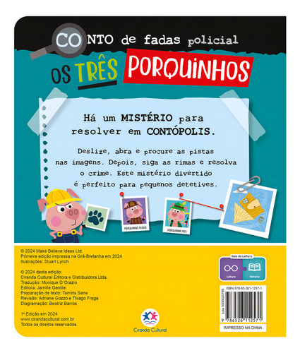 Conto De Fadas Policial, De Make Believe Ideas. Conto De Fadas Policial Editorial Ciranda Cultural, Edição 1 Em Português, 2024