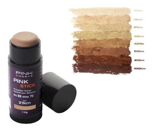 Imagem 1 de 6 de Pink Stick Protetor Solar E Base Fps 90 Pink Cheeks Cor