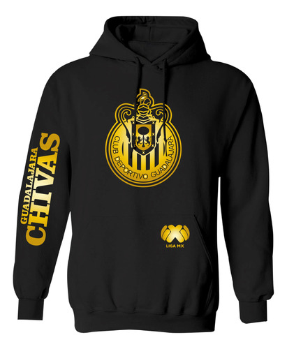 Sudadera Modelo Liga Mx Chivas De Guadalajara Gold Edition 