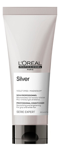 Acondicionador L'oréal Professionnel Serie Expert Silver Tubo Depresible 200ml 1 Unidad