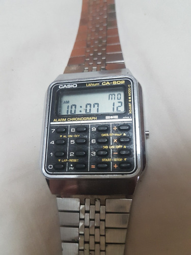 Reloj De Pulsera Vintage Casio Ca-503 Calculator