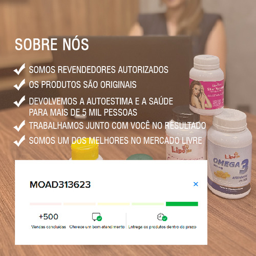 Kit 2 Potes Com Master Inibidor De Apetite Lipoplus Sem Sabor