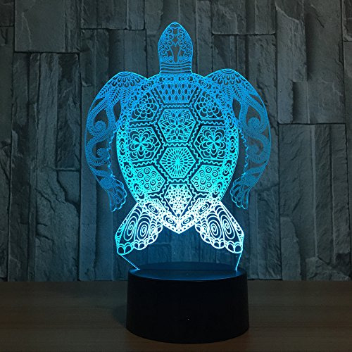 Sea Turtle 3d Night Light, 7 Colores Cambi B07qd4jvvx_130324