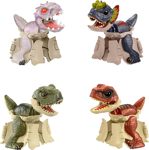 Jurassic World Dinosaurios Hidden Hatchers Paquete De 4