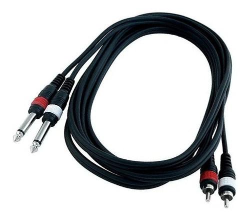 Imagen 1 de 3 de Cable Warwick Rcl20933 D4 2x 6,5 M 2x Rca X 1,8 Metros