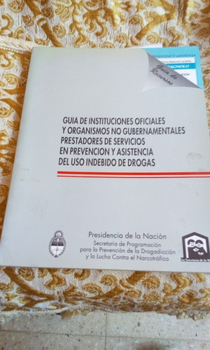 Guia De Instituciones Oficiales Prestadores De Drogas