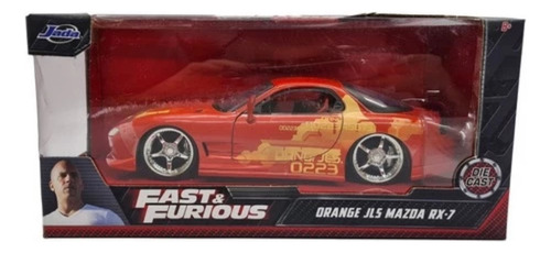 Miniatura Orange Mazda Rx-7 Velozes E Furiosos 1/24 Jada