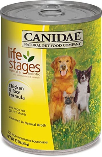 Canidae Life Stages Dog Food Chicken Rice 13 Ounce Can, Pack