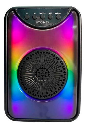 Bocina Bluetooth De 4 Con Luces Tipo Llama Ktx-1433