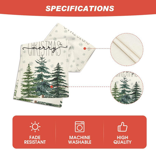 Artoid Mode Pine Tree Snowflake Merry Christmas Tab...