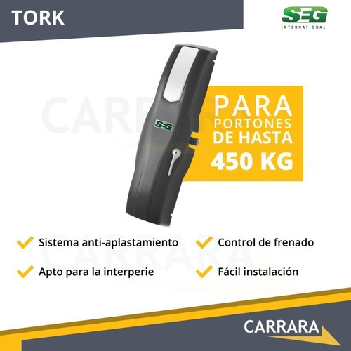 Imagen 4 de 9 de Kit Motor Seg Tork Portón Levadizo Automático Control Remoto