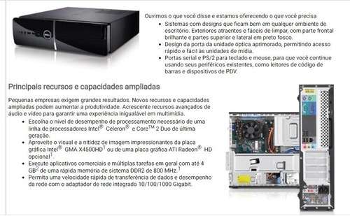 Imagem 6 de 7 de Computador Dell Vostro 220s Sem Hd C/ Wi-fi