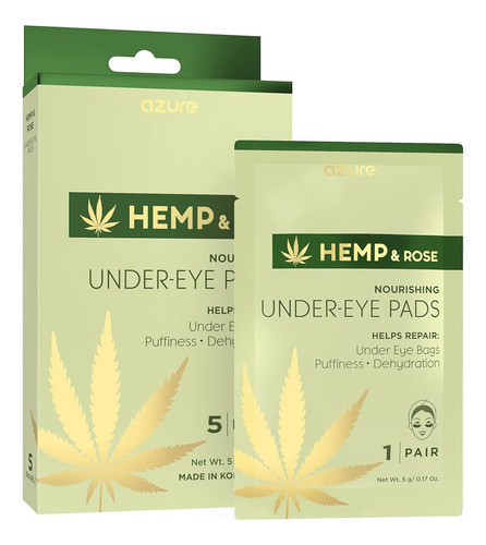 Azure Hemp & Rose Nourishing Under Eye Pads - Parches De Mas