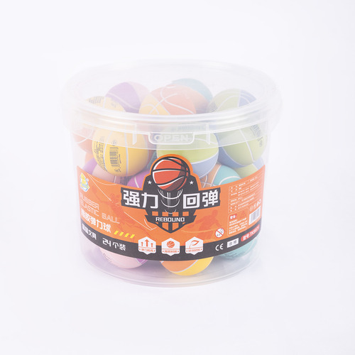 Pelota Goma Mini Basketball Balde 24 Unid, Sorpresitas