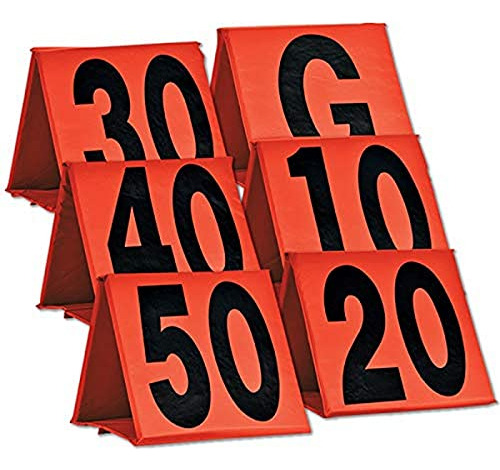 Non-weighted Football Yard Markers - 13  X 13 , Colors ...