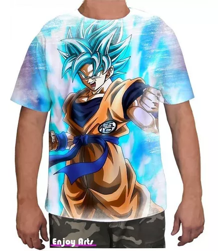 Camisa Camiseta Dragon Ball Z Goku Super Estampa Total GOK46