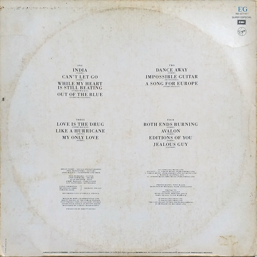 Lp Roxy Music - Heart Still Beating