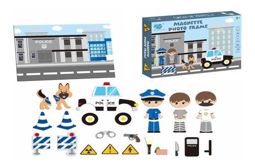 Puzzle Magnético Policia 8926-5 - Synergy Toys
