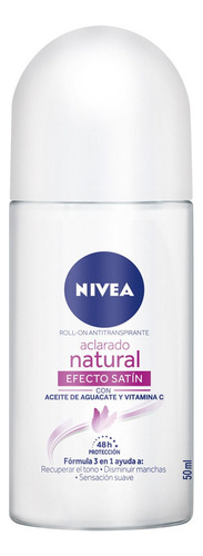 Antitranspirante En Roll On Nivea Aclarado Efecto Satín 50ml