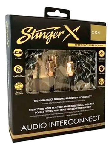 Stinger Xi3217 X3 Series 2 Canais 5.1m Rca Audio